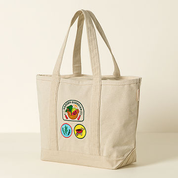 Garden Guardian Embroidered Badge Tote