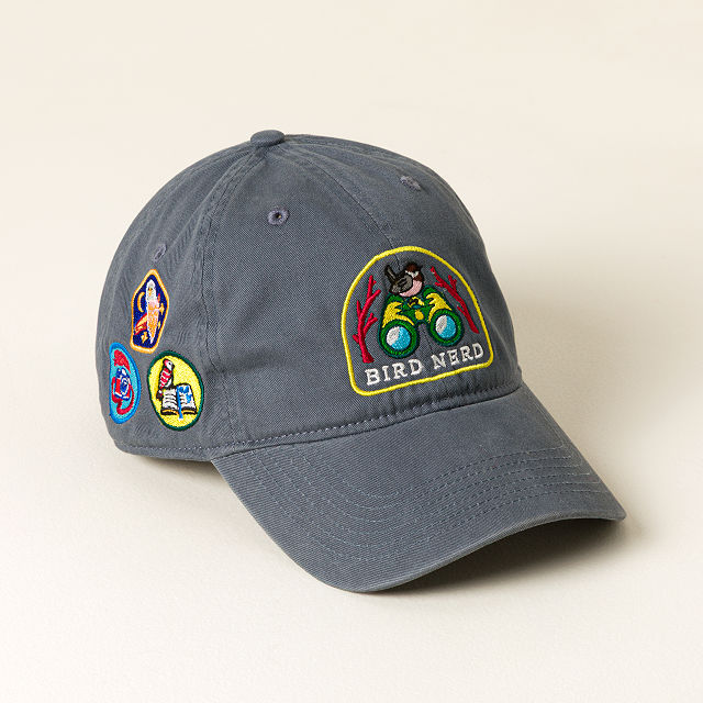 Bird Nerd Embroidered Badge Hat