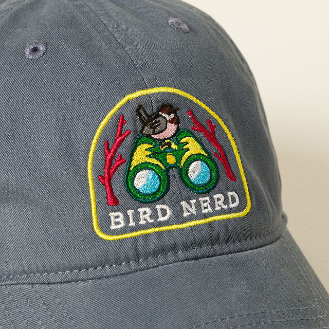 Bird Nerd Embroidered Badge Hat