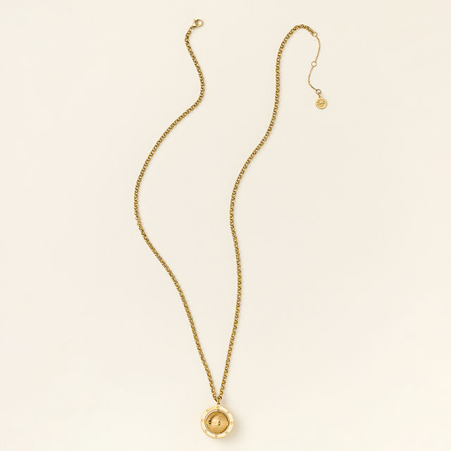 Love Makes the World Go Round Spinning Necklace