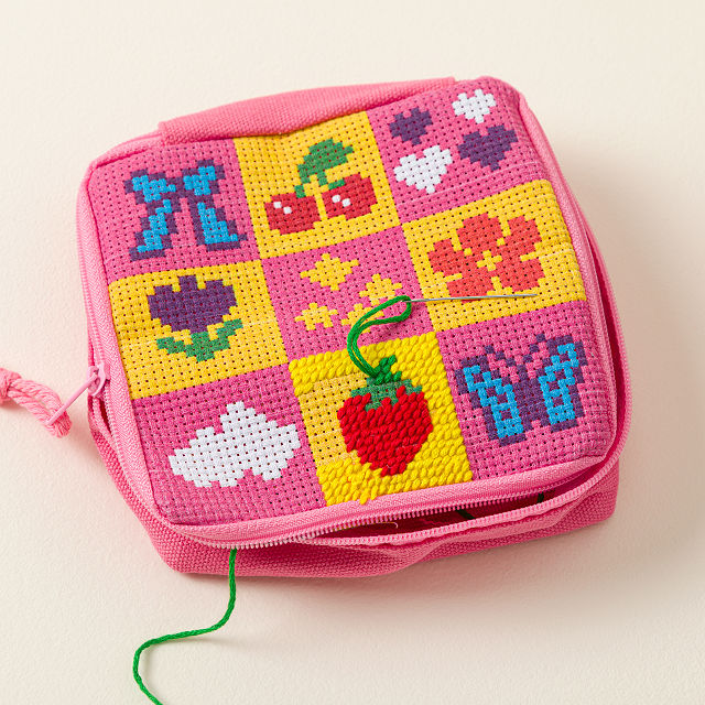 Beginner Needlepoint Pouch DIY Kit