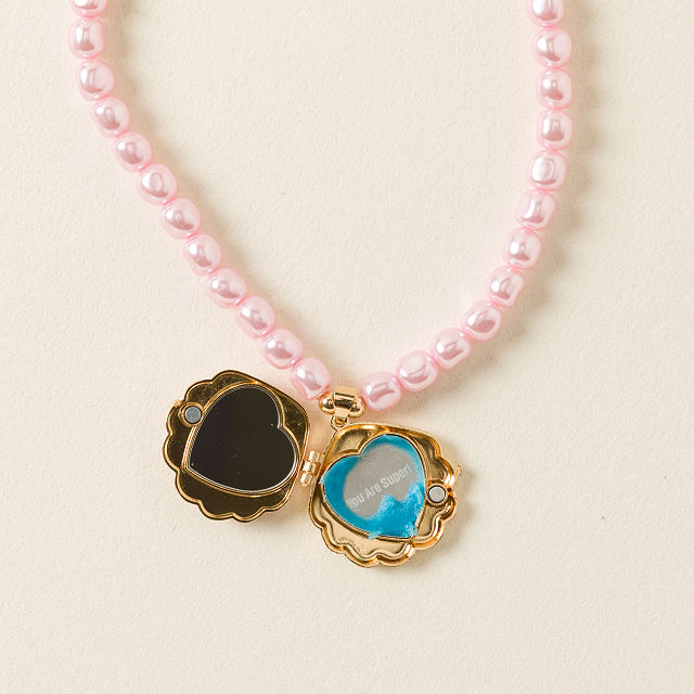 Hidden Lip Gloss Locket Necklace