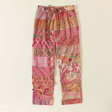 Blush Patchwork Garden Pants
