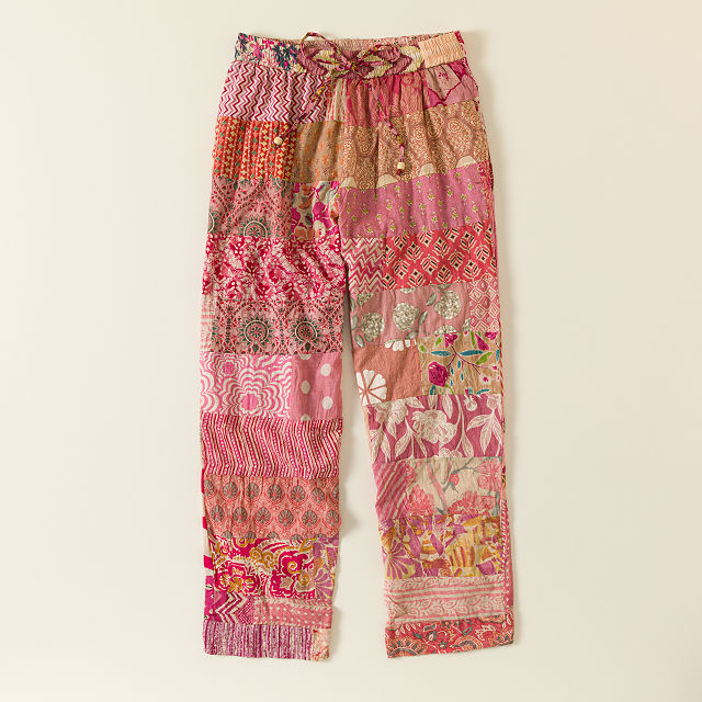 Blush Patchwork Garden Pants