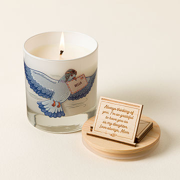 Special Delivery Custom Message Candle