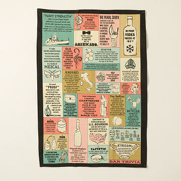 Bar Trivia Tea Towel