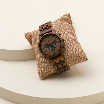 Handcrafted Wooden Chronograph Watch